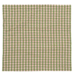 Bæk&Bølge putetrekk 63x60 cm grønn/soft pink