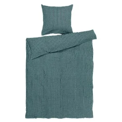Bæk&Bølge sengetøy 140x200 cm grønn/lys blå