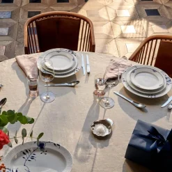 Blå Mega Riflet fat 30,5 cm