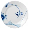 Blå Mega Riflet flat tallerken 22 cm dekor 2