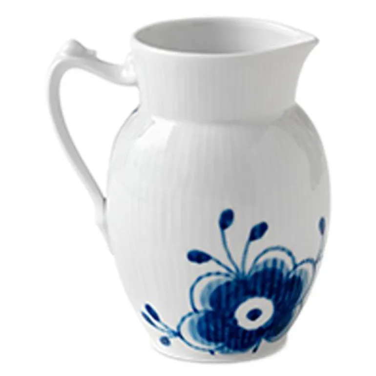 Blå Mega Riflet kanne 0,38L