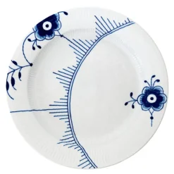 Blå Mega Riflet rundt serveringsfat 33 cm