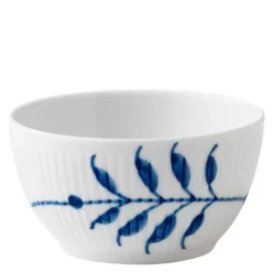 Blå Mega Riflet skål 15 cl