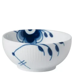 Blå Mega Riflet skål 24 cl