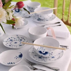 Blå Mega Riflet skål 18 cm