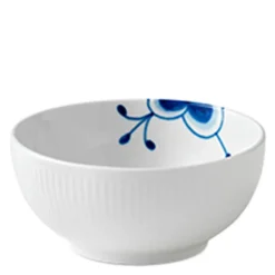 Blå Mega Riflet skål 13 cm