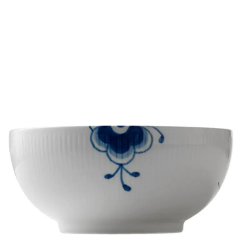 Blå Mega Riflet skål 21 cm