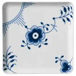 Blå Mega Riflet tallerken 20