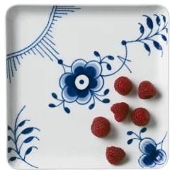 Blå Mega Riflet tallerken 20