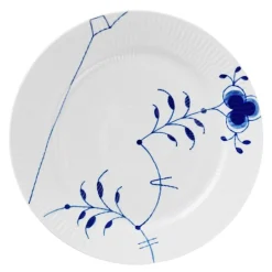 Blå Mega Riflet tallerken 27 cm dekor 9
