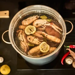 Black Copper gryte m/dampkurv 18L svart/kobber