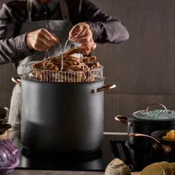 Black Copper gryte m/dampkurv 18L svart/kobber