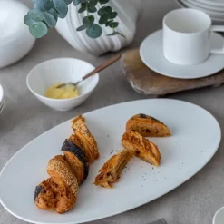 Blanche ovalt fat 40x24,5 cm hvit