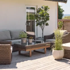 Blomma fat 35 cm grå