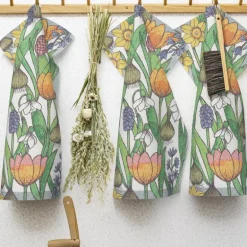 Blomsterløk håndkle 35x50 cm