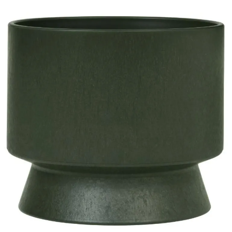 Blomsterpotte Ø15 cm mørk grønn