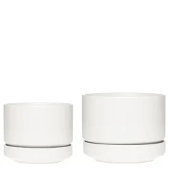 Blomsterpotte SN 16 cm matt hvit