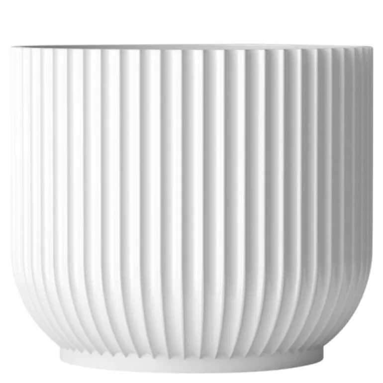 Blomsterpotte stor hvit