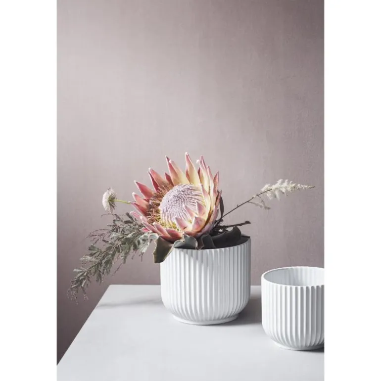 Blomsterpotte stor hvit