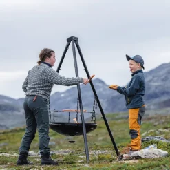 Bålpanne med stativ