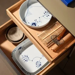 Blue Fluted Mega ovnsform firkantet 25x25 cm