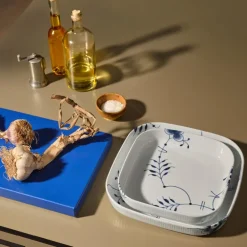 Blue Fluted Mega ovnsform firkantet 25x25 cm