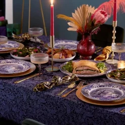 Blue Italian asjett 20 cm blå/hvit