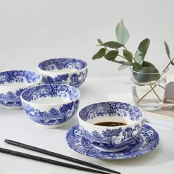 Blue Italian dipskål 11 cm blå/hvit