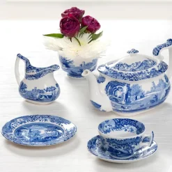 Blue Italian fløtemugge 22 cl blå/hvit