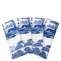 Blue Italian serviett 45x75 cm 4 stk blå/hvit