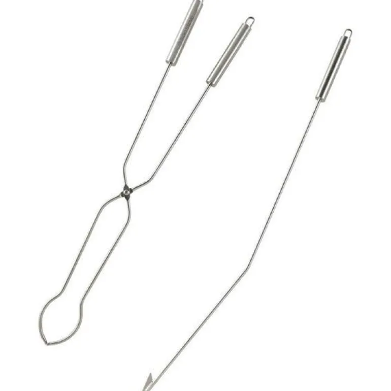 Bålverktøy sett 2 deler rustfritt stål