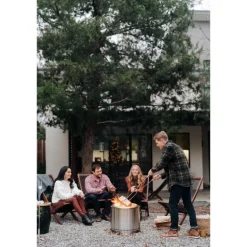 Bålverktøy sett 2 deler rustfritt stål