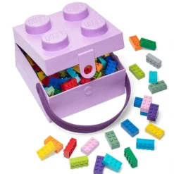 Boks med håndtak lavendel