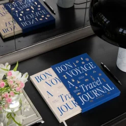 Bon Voyage reisejournal blå