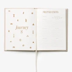 Bon Voyage reisejournal blå