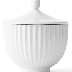 Bonbonnier ø14 cm hvit