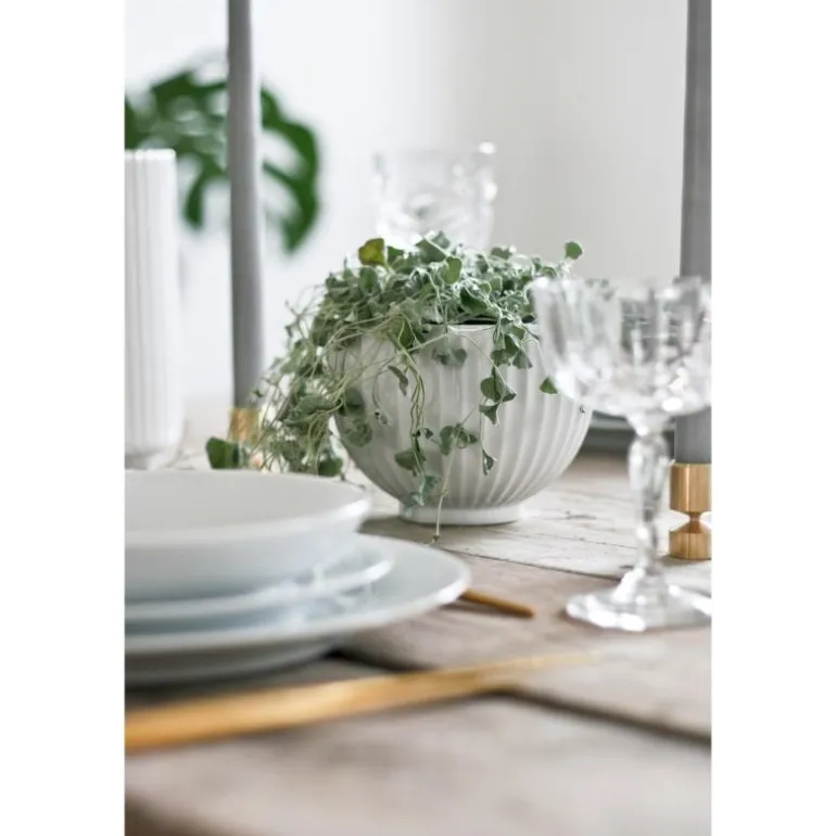 Bonbonnier ø14 cm hvit