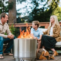 Bonfire + stand 2.0 bålpanne 49,5x44,5 cm silver