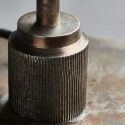 Boston bordlampe 42 cm antikk brun