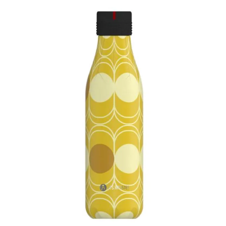 Bottle Up Design termoflaske 0,5L abstrakt gul/brun