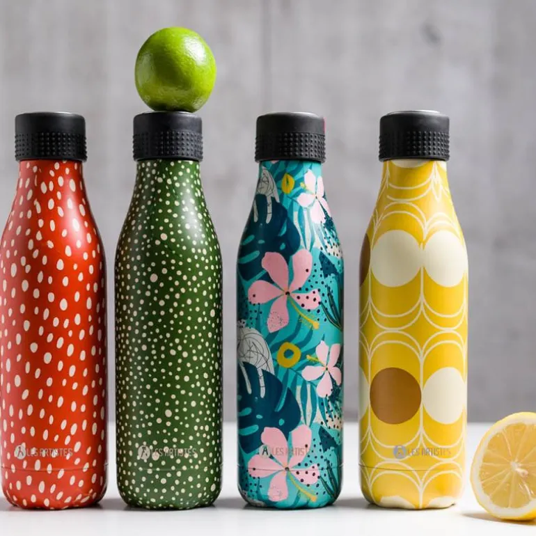 Bottle Up Design termoflaske 0,5L abstrakt gul/brun