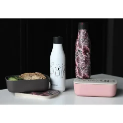 Bottle Up Design termoflaske 0,5L hvit/svart/rosa