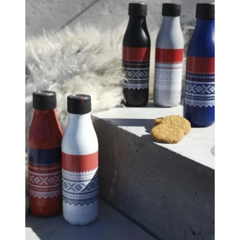 Bottle Up Marius termoflaske 0,5L rød/blå/hvit