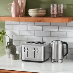 Brødrister 5KMT4109ESX 4 skiver brede spor rustfritt stål