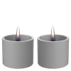 Breeze lykt 8 cm 2 stk grå