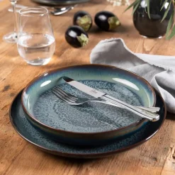 Breeze middagstallerken 26 cm grå/blå