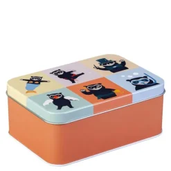 Brillebjørn matboks 14x10 cm rød