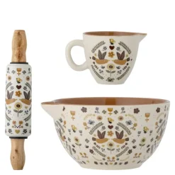 Bryn bakesett til barn 3 deler steintøy