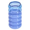 Bubble vase/lysestake 13,5 cm blå