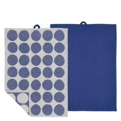 Bubbles kjøkkenhåndkle 50x70 cm 2 stk royal blue